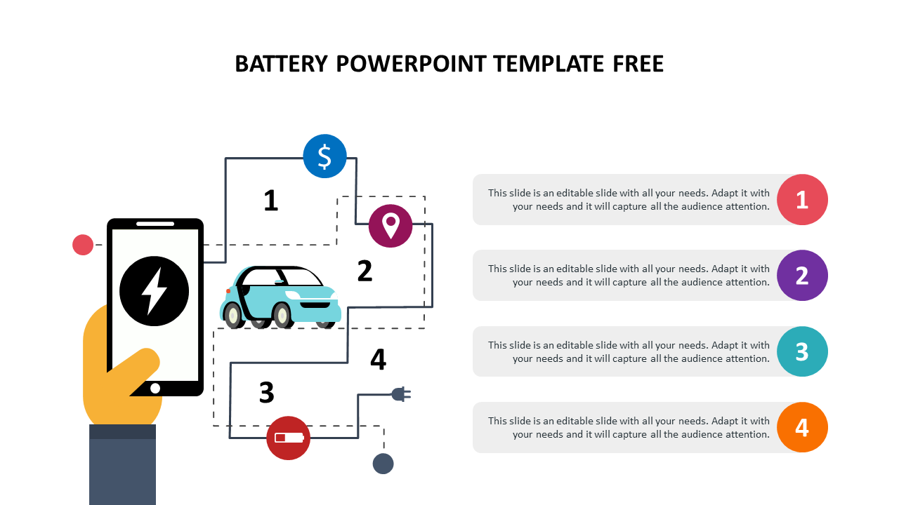 battery powerpoint template free